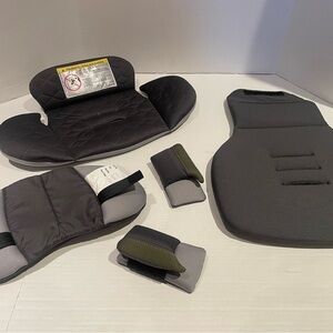 Evenflo 360 Infant Kids Car Seat Cushion Set - Black and Gray